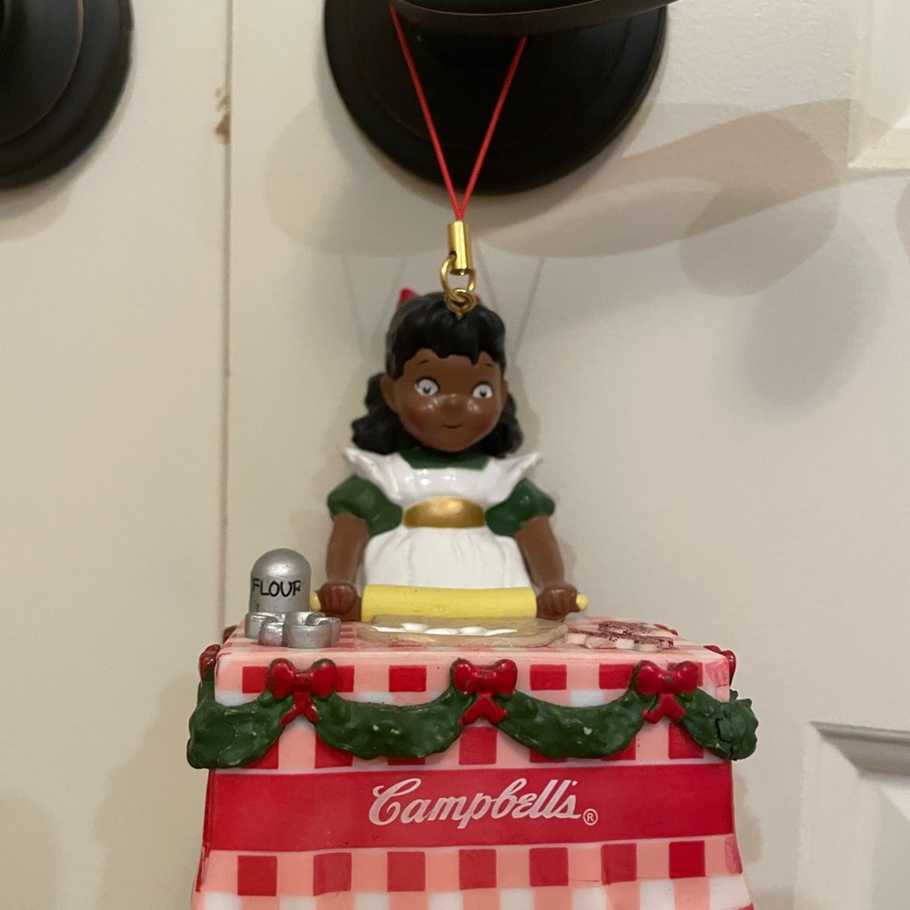 Campbell's Holiday Ornament with Red and Green Accents